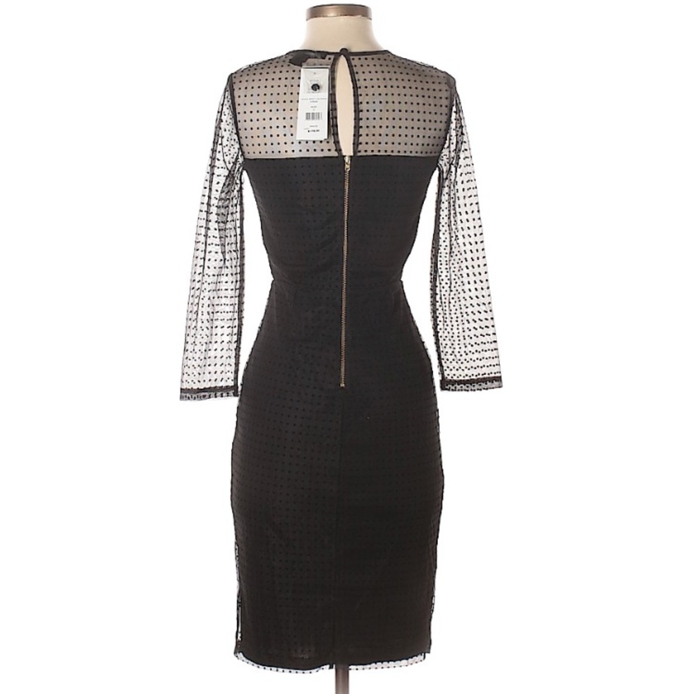 NWT French Connection Sheer Sleeves LBD - Picture 4 of 7